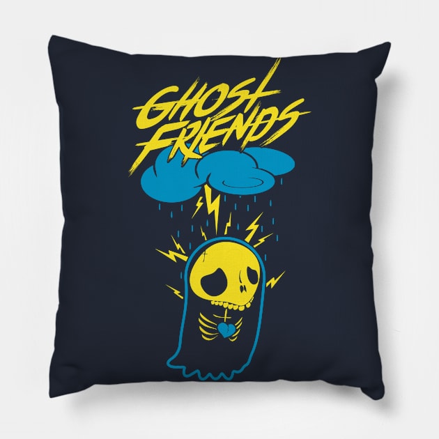 Rainy Dayz Pillow by GhostFriendsApparel