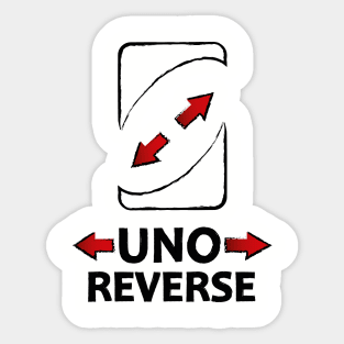 UNO reverse card Sticker for Sale by Kawabijutsu21