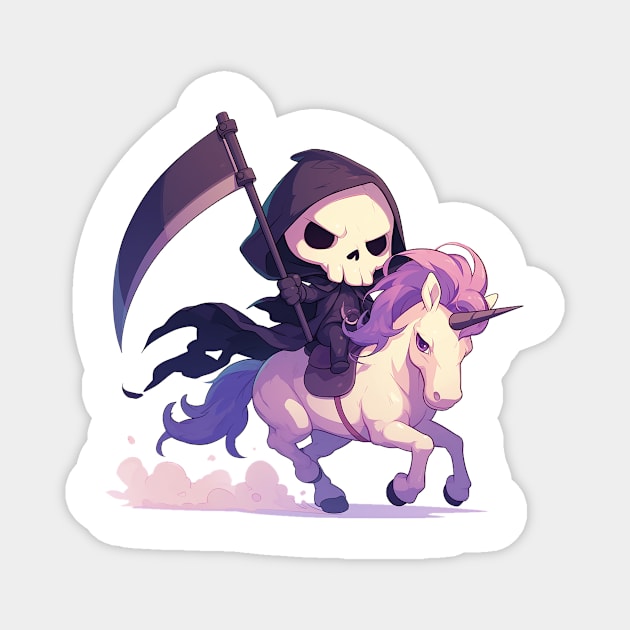 reaper ride unicorn Magnet by StevenBag