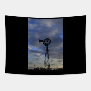 Windmill on the Kansas Prairie Tapestry