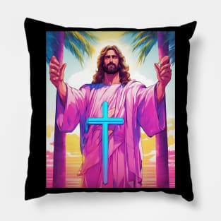 Jesus Christ Forgive Everyone who Sins Against Us Pillow