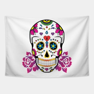 Colorful Skull Tapestry