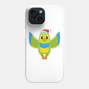 Parrot Christmas Santa hat Phone Case