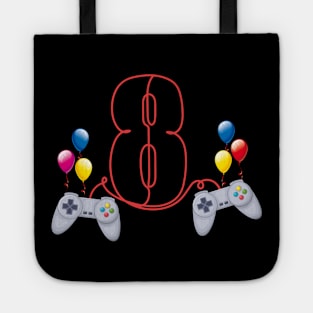 8th Birthday Boy Toddlers Video Gamer Store Tote