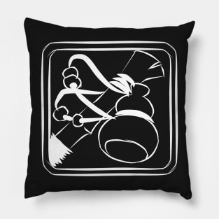 Monk Class Icon (White) Pillow