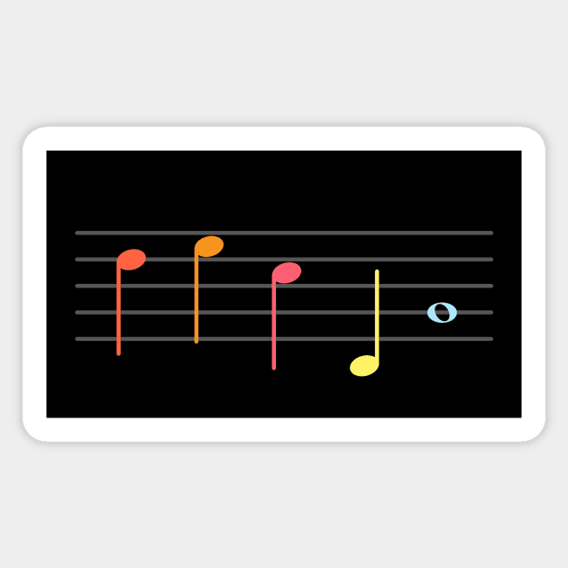 The Five Tones - Of Third Kind - Sticker | TeePublic