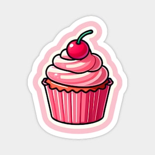 Cupcake Sticker Magnet