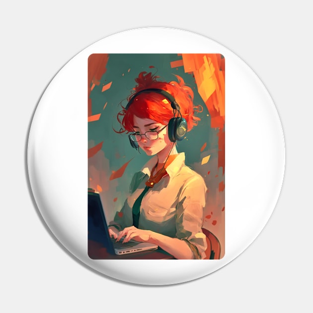 Redhead Anime Programming Girl V 1.06 Pin by SMCLN