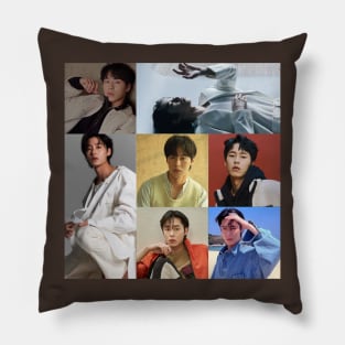 Lee jae wook joon collage Pillow