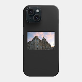 Buildings in the sunset Phone Case