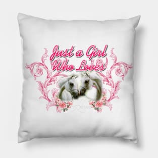 Just a Girl Who Love Horses Pillow