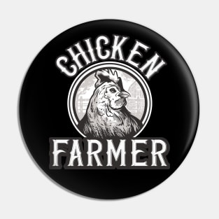 Chicken Farmer vintage Logo Pin