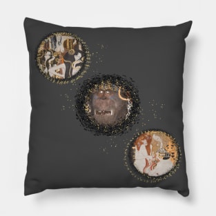 Klimt's vibes Pillow