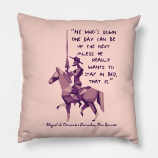 Don Quixote Quote Pillow