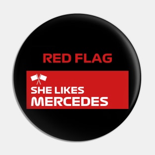 F1 Red Flag Graphic Pin