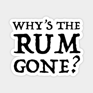 Why's the Rum Gone? Magnet