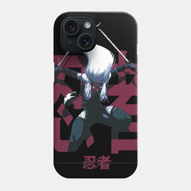 Japanese Cyberpunk Samurai Girl Phone Case by OWLvision33