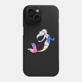 Color abstraction in mermaid silhouette Phone Case