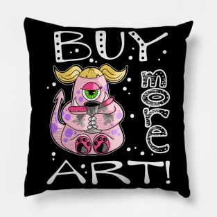 Buy More Art Monster with Clay Vase Pillow