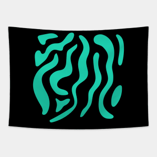 Green Tribal Decorative Graphism Tapestry