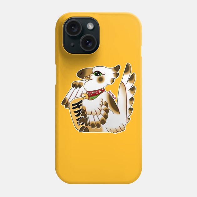 Maneki Neko in Gold & White Phone Case by alekivz