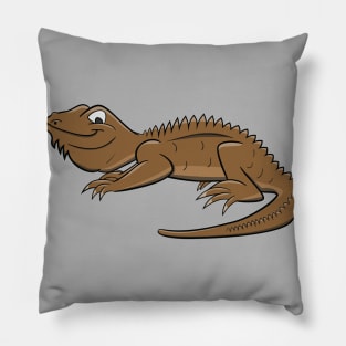 Cartoon Brown Lizard Pillow