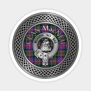 Clan MacNeil Crest & Tartan Knot Magnet