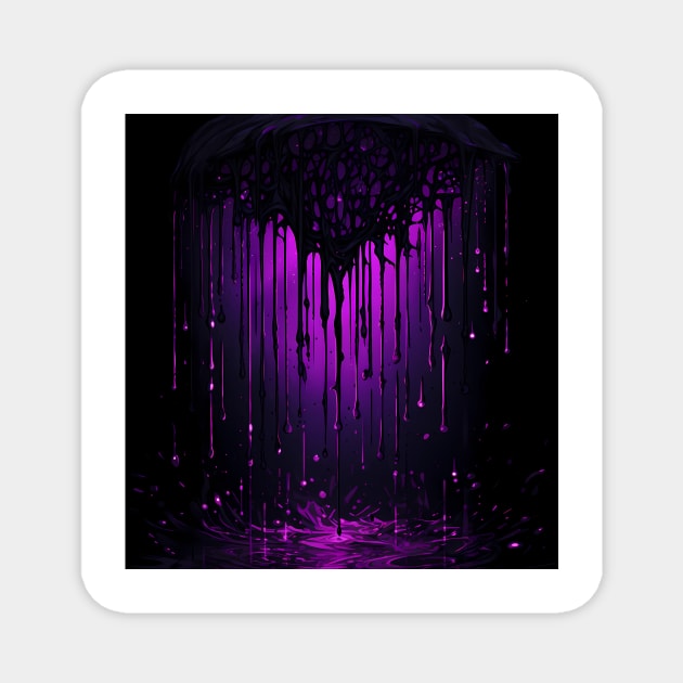 Purple Rain, Echoes of Passion in a Melodic Storm Magnet by Abelfashion