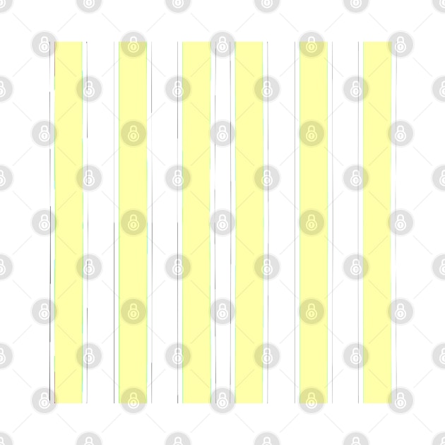 Imperfect stripes yellow and white by FlossOrFi
