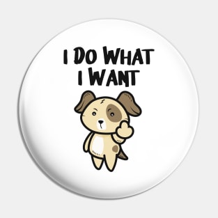 Dog Middlefinger Puppy Funny Dogs Gifts Pin