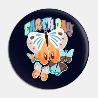 Earth Day/ Butterflies Pin