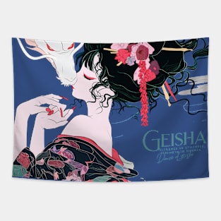 Geisha and Dragon 7013 Tapestry