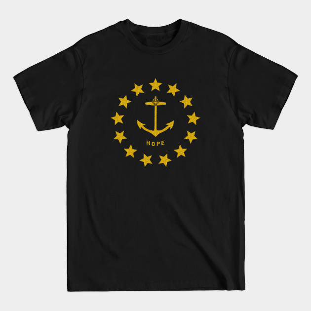 Disover Rhode Island Flag - Rhode Island - T-Shirt