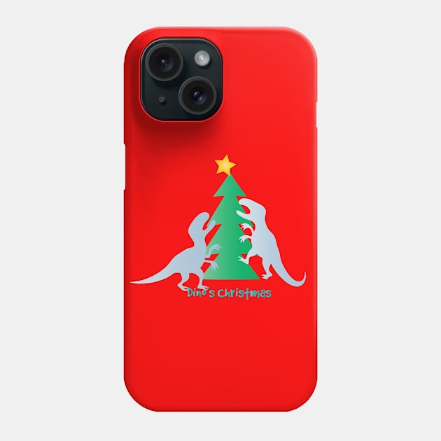 Dino's Christmas Phone Case by martinussumbaji