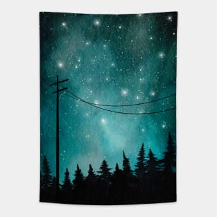 Watercolor galaxy Tapestry