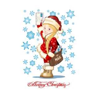 Cartoon greeting Christmas card T-Shirt