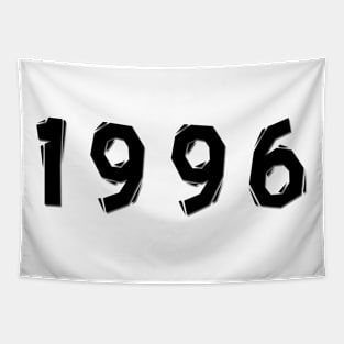 1996 year | simple black Tapestry