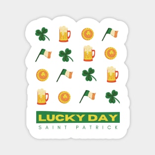 Lucky St Patrick day Magnet