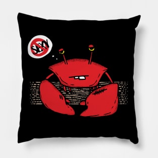 The sad red crab Pillow