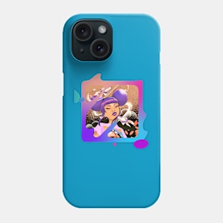 Japanese Goldfish Oriental hair Phone Case