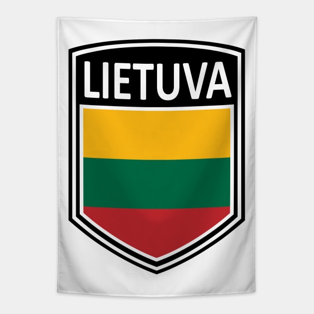 Flag Shield - Lietuva Tapestry by Taylor'd Designs