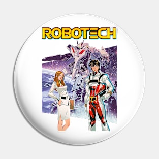 Robotech Retro Poster Pin