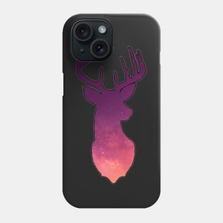 Twilight pink shooting star cosmic deer Phone Case