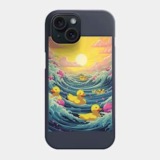 The Great Wave off ducks Phone Case