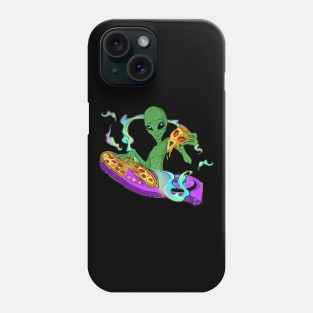 Eat Pizza Dj Space Alien Phone Case