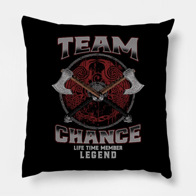 Chance - Life Time Member Legend Pillow by Stacy Peters Art