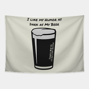 Dark Beer Humor Tapestry