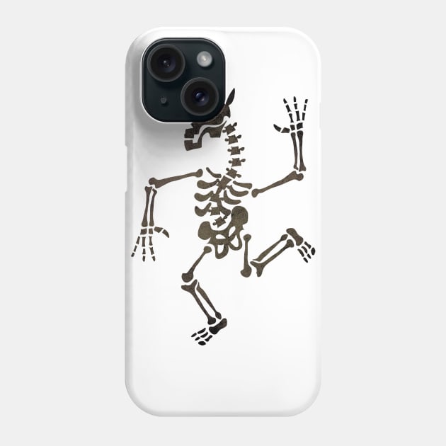 Skeleton Unicorn Dance 2 Phone Case by Thatssounicorny