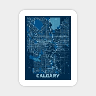 Calgary - Canada Peace City Map Magnet