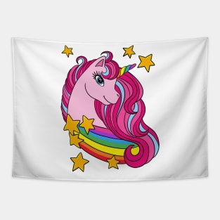 Unicorn Rainbow and Stars Tapestry